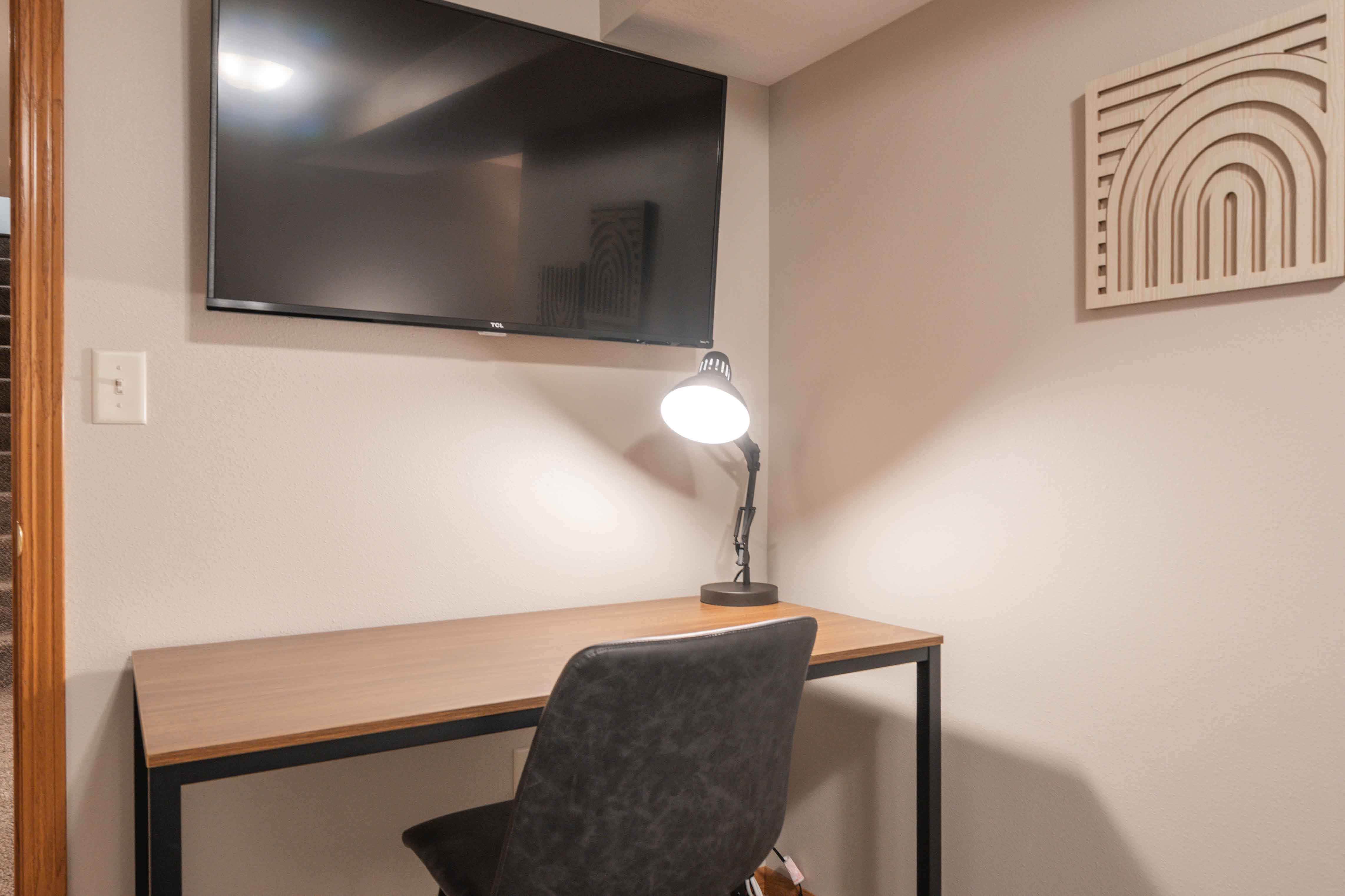 Third bedroom workspace